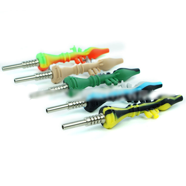 Smoking Pipes Silicone NC Nector collector kit dab straw with Titanium Tip and Clip for Wax Dabber glass pipe smoke accessories
Smoking Pipes Silicone NC Nector collector kit dab straw with Titanium Tip and Clip for Wax Dabber glass pipe smoke accessories
