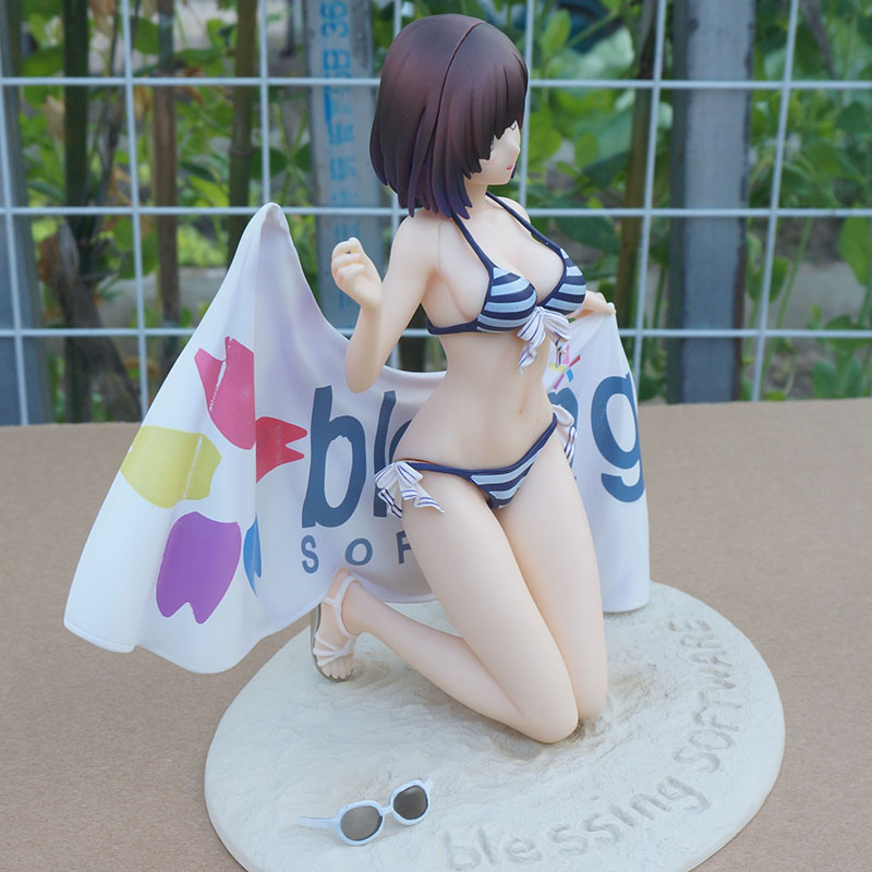 Miniatures Toys 18cm Anime Figure How to Raise A Boring Girlfriend Kato Megumi Swimsuit Ver. PVC Action Figure Hentai figure Toy Brinquedos