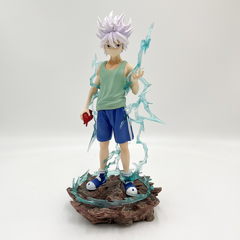 Decompression Toy 22cm Hunter x Hunter Anime Figure Killua Zoldyck Action Figure Gon Freecss/Kurapika/Chrollo Lucilfer Figure Collectible Do