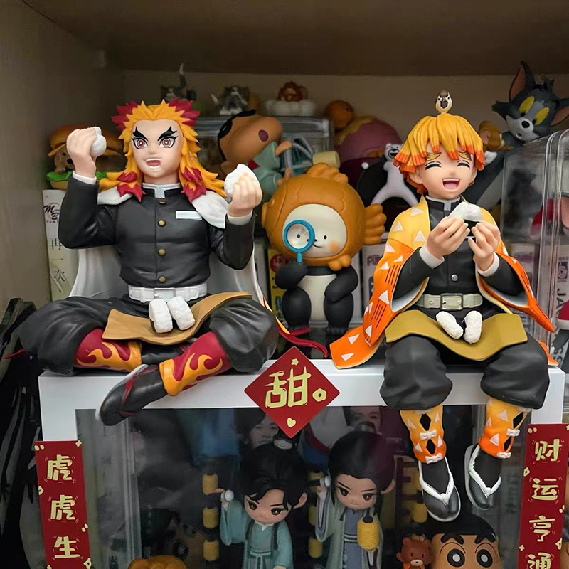 Toy 14cm Demon Slayer Anime Figure Kimetsu no Yaiba Action Figure Nezuko/Tanjirou/Zenitsu/Inosuke/Shinobu/Miritsu Figurine Dol