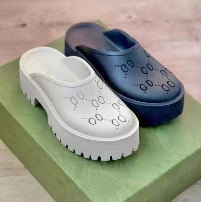 Brand Men Women Hollow G Platform Sandals Designer Slippers Men's Slip On Sandal Jelly Colors High Heel Summer Rubber Lug Sole Mules 35-45 NO331, 11
Brand Men Women Hollow G Platform Sandals Designer Slippers Men's Slip On Sandal Jelly Colors High Heel Summer Rubber Lug Sole Mules 35-45 NO331, 11