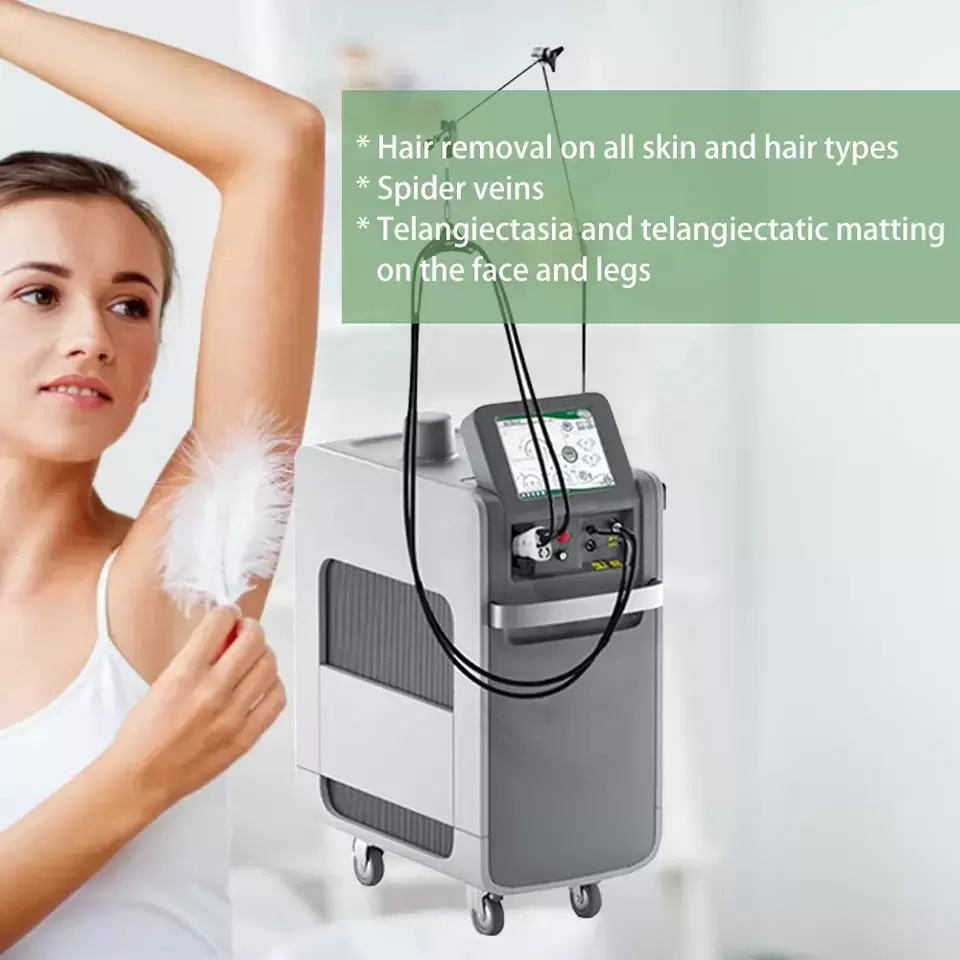 2023 OEM Best Selling Laser Machine 755nm 1064nm Diode Hair Removal Device Laser Alexandrite Beauty Equipment