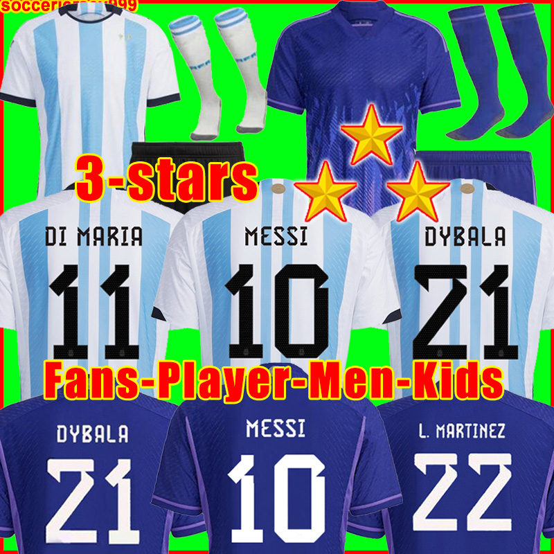 3 three stars Argentina soccer Jersey football shirt 2022 DYBALA MARTINEZ MARADONA DE PAUL DI MARIA MESSIs ALVAREZ ROMERO 22 23 fans player version Men Kids kit sets, 2022 men home player version + patch2
3 three stars Argentina soccer Jersey football shirt 2022 DYBALA MARTINEZ MARADONA DE PAUL DI MARIA MESSIs ALVAREZ ROMERO 22 23 fans player version Men Kids kit sets, 2022 men home player version + patch2