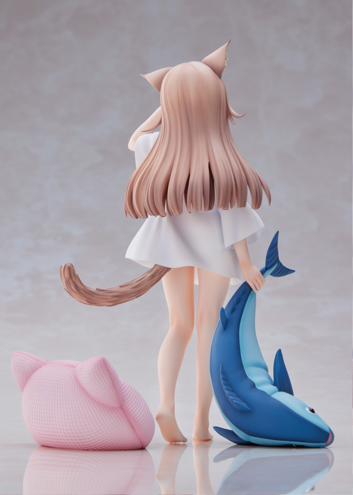Decompression Toy 21cm Golden Head My Cat Girl Morning Anime Figure Skytube GOLDENHEAD Action Figure Sexy Girl Statue Collectible Model Toy