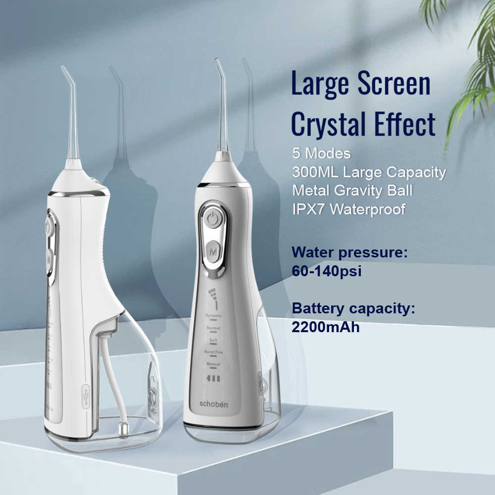 Oral Irrigators Other Hygiene LISM Irrigator tooth scaler 5-speed adjustment Water Flosser Portable Dental Jet 350ML IPX6 proof Teeth Cleaner 221215