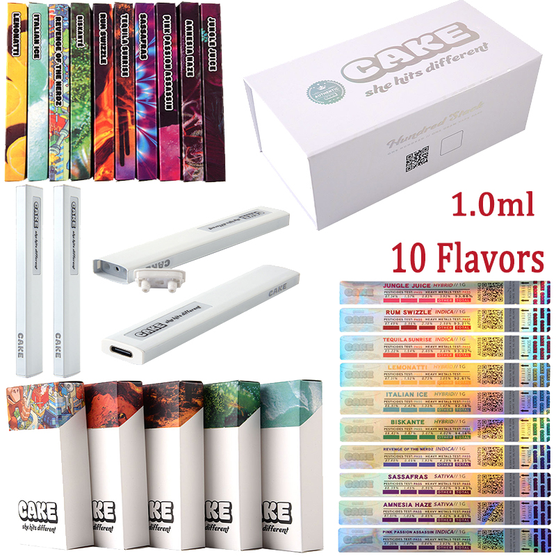 CAKE E Cigarettes Disposable Vape Pen 1.0ml Rechargeable Empty Pens She Hits Different Disposable Device Pods Oil Vaporizer 280mah Type-C Charge
CAKE E Cigarettes Disposable Vape Pen 1.0ml Rechargeable Empty Pens She Hits Different Disposable Device Pods Oil Vaporizer 280mah Type-C Charge