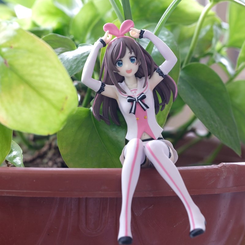 Decompression Toy 13cm Virtual Idol Anime Figure A.I.Channel Sitting Action Figure PVC Pressed Noodles Ornaments Adult Model Doll Collection