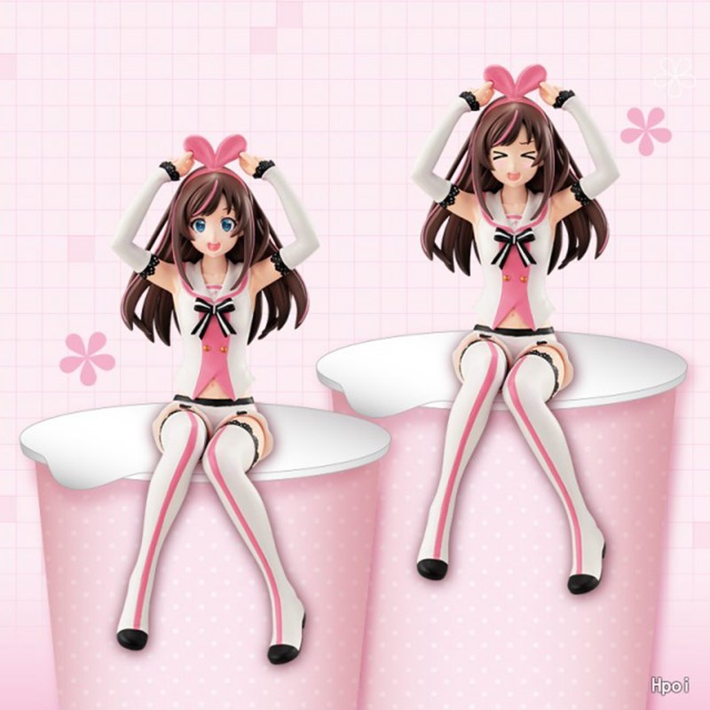 Decompression Toy 13cm Virtual Idol Anime Figure A.I.Channel Sitting Action Figure PVC Pressed Noodles Ornaments Adult Model Doll Collection