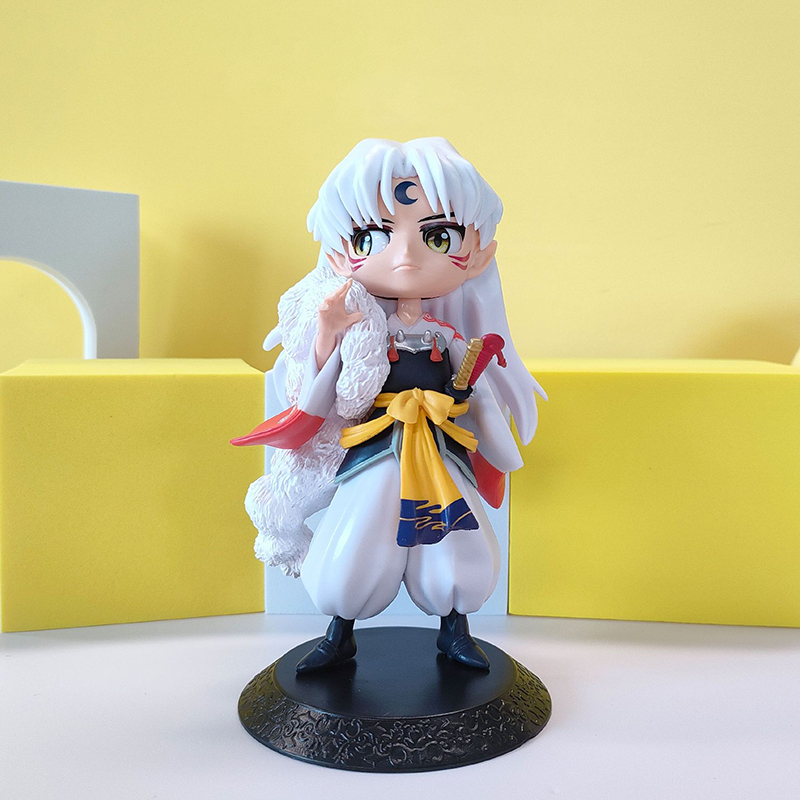 Toy 16cm Inuyasha Anime Figure Sesshoumaru/Setsuna/Moroha/Higurashi Towa Action Figure Adult Collection Model Doll Toys Gifts