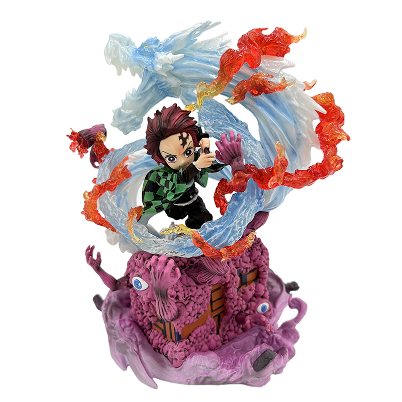 Decompression Toy 18cm G5 Demon Slayer Kamado Tanjirou Anime Figure Kimetsu no Yaiba Action Figure Shinobu/Zenitsu/Nezuko Figurine Model Dol