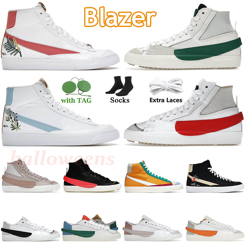 Blazer Mid 77 Low Jumbo Running Shoes for Men Women Designer Vintage White Habanero Red Lucid Green Mismatch Indigo Arctic Punch Athletic Platform Trainers Sneakers
Blazer Mid 77 Low Jumbo Running Shoes for Men Women Designer Vintage White Habanero Red Lucid Green Mismatch Indigo Arctic Punch Athletic Platform Trainers Sneakers