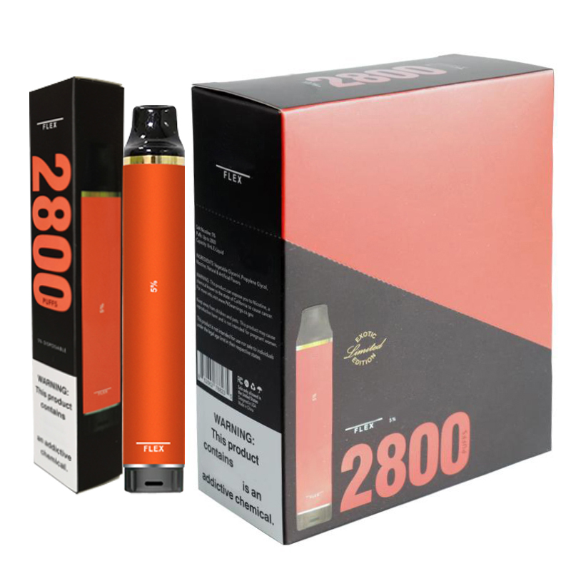E Cigarette Puff Flex 2800 Puffs New Vapes Pen Disposable 1500mAh Battery Vape Desechables Vaper 8ml Cartridge Pod 28 Colors 2% 5% Disposables Vapers
E Cigarette Puff Flex 2800 Puffs New Vapes Pen Disposable 1500mAh Battery Vape Desechables Vaper 8ml Cartridge Pod 28 Colors 2% 5% Disposables Vapers