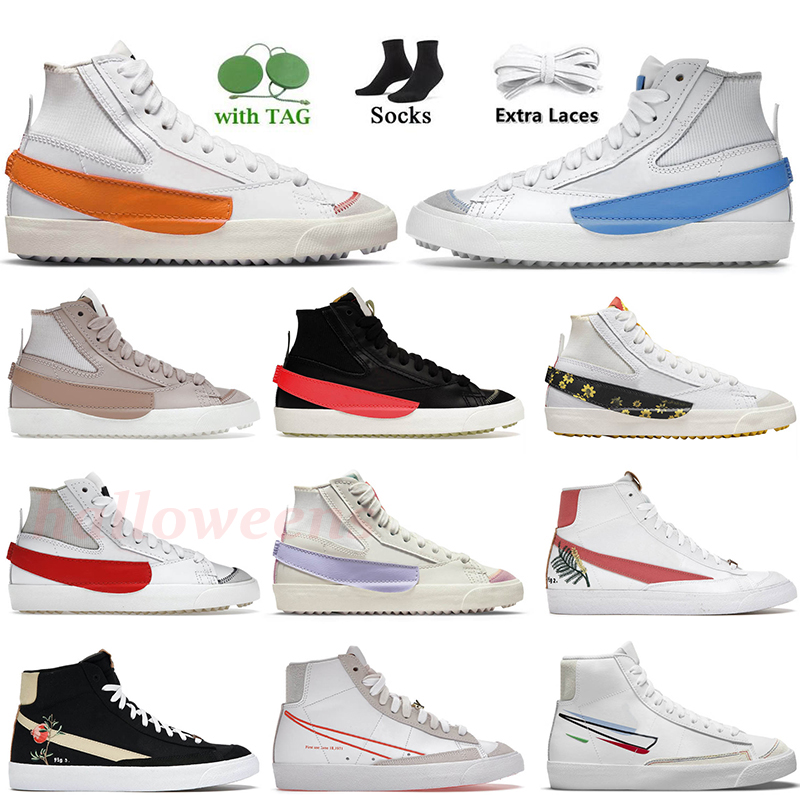 Blazer Mid 77 Vintage shoes high low platform men women designer sneaker Jumbo Pink Oxford Catechu Black White Pacific Blue mens trainers Sports Sneakers Size 45
Blazer Mid 77 Vintage shoes high low platform men women designer sneaker Jumbo Pink Oxford Catechu Black White Pacific Blue mens trainers Sports Sneakers Size 45