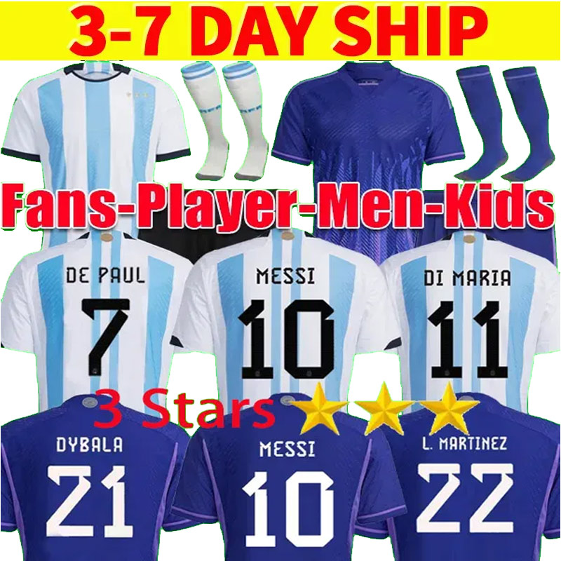 2022 Argentina soccer Jerseys 2023 LO CELSO DYBALA DI MARIA MESSIs MARTINEZ DE PAUL MARADONA kids kit Men women 23 football shirt Fans player Version, 2223 away
2022 Argentina soccer Jerseys 2023 LO CELSO DYBALA DI MARIA MESSIs MARTINEZ DE PAUL MARADONA kids kit Men women 23 football shirt Fans player Version, 2223 away