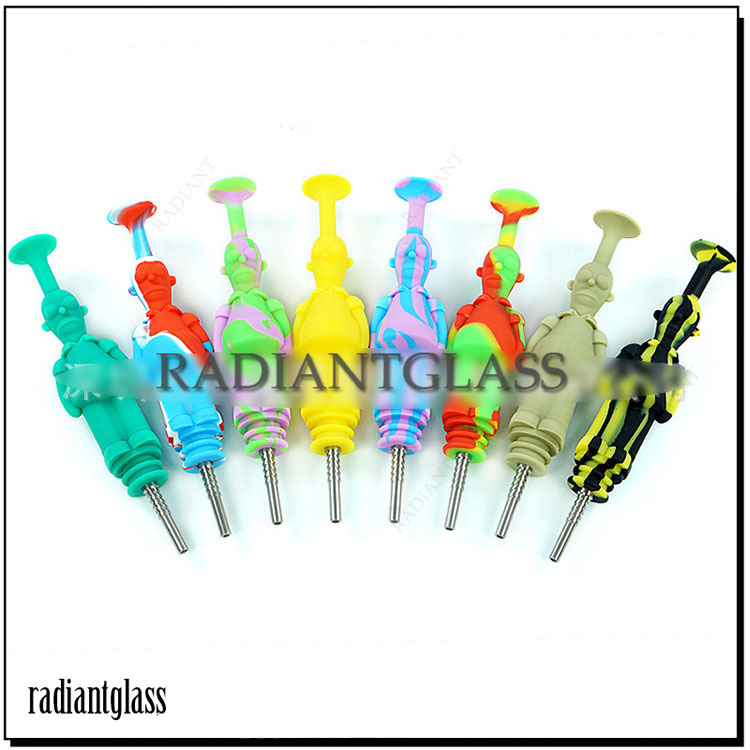 Smoking Pipes Silicone NC Kit Anime Figure Nector collector kit dab straw with Titanium Tip for Wax Dabber smoke accessories
Smoking Pipes Silicone NC Kit Anime Figure Nector collector kit dab straw with Titanium Tip for Wax Dabber smoke accessories