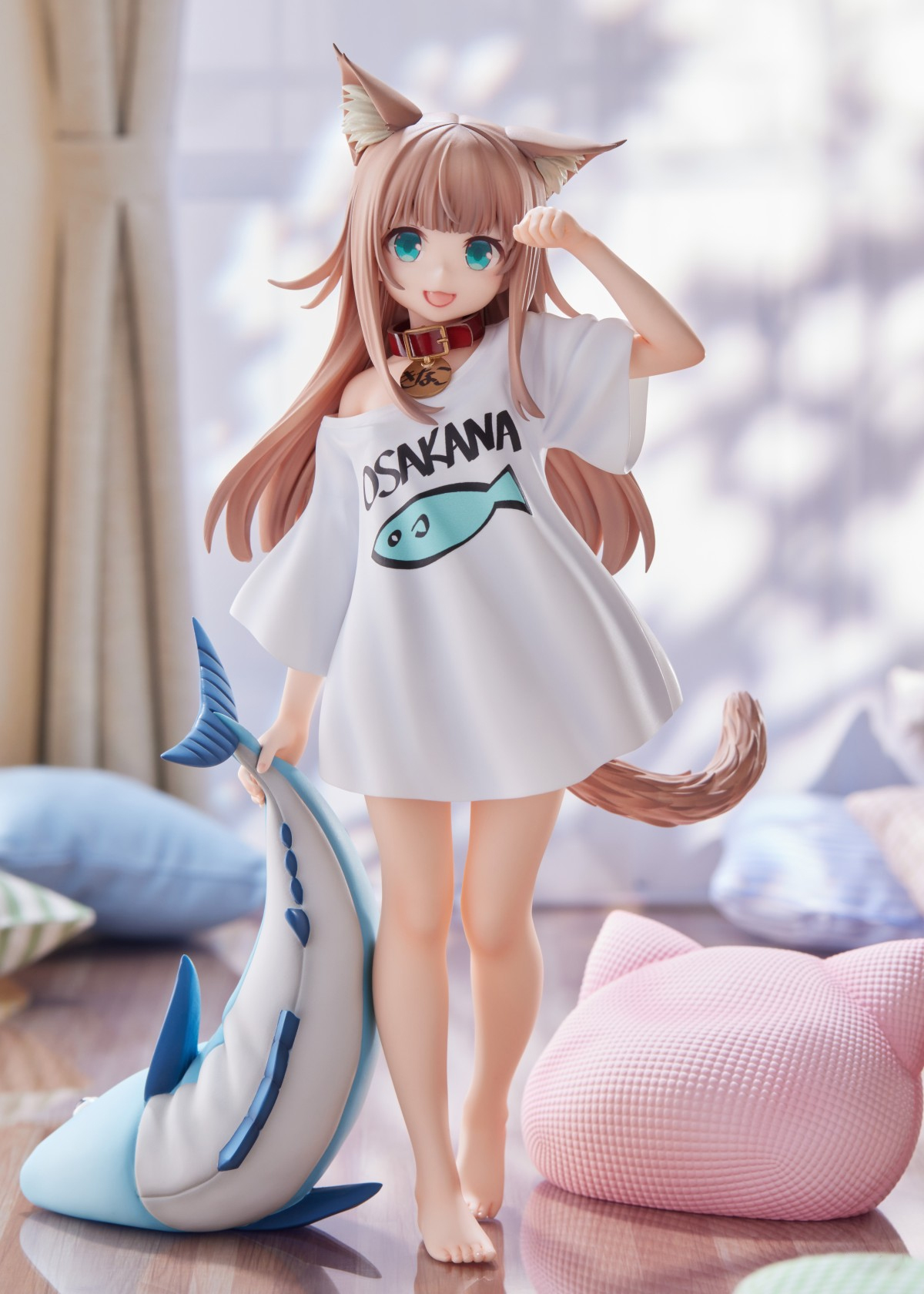 Decompression Toy 21cm Golden Head My Cat Girl Morning Anime Figure Skytube GOLDENHEAD Action Figure Sexy Girl Statue Collectible Model Toy