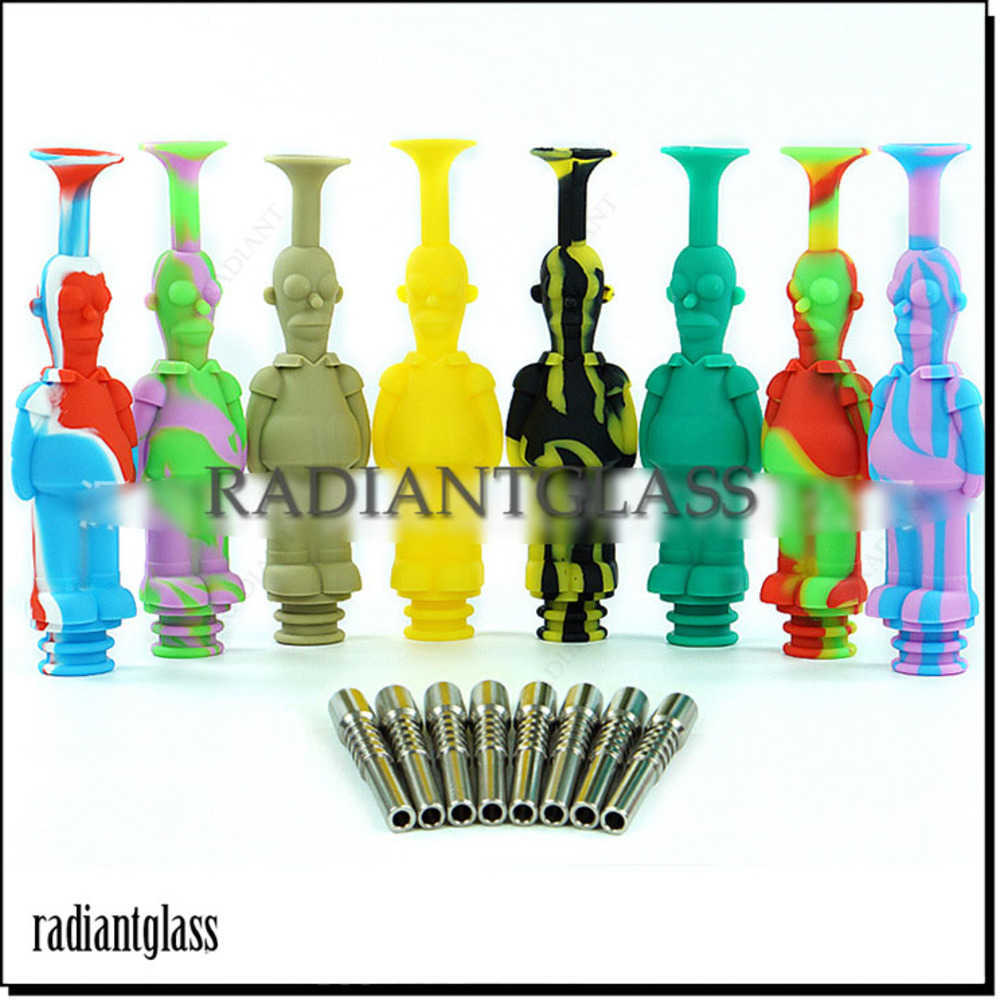 Smoking Pipes Silicone NC Kit Anime Figure Nector collector kit dab straw with Titanium Tip for Wax Dabber smoke accessories
Smoking Pipes Silicone NC Kit Anime Figure Nector collector kit dab straw with Titanium Tip for Wax Dabber smoke accessories