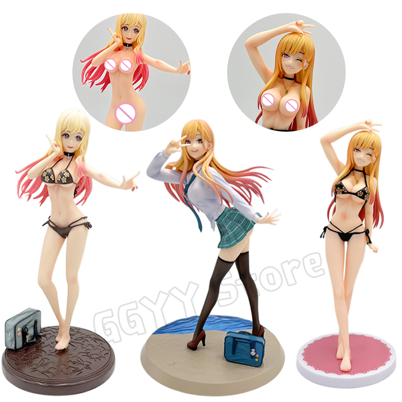 Decompression Toy 2PC Marin Kitagawa Figure My Dress-Up Darling Bikini Sexy Girl figure PVC Action Anime Toy Adults Collection Model Doll Gi