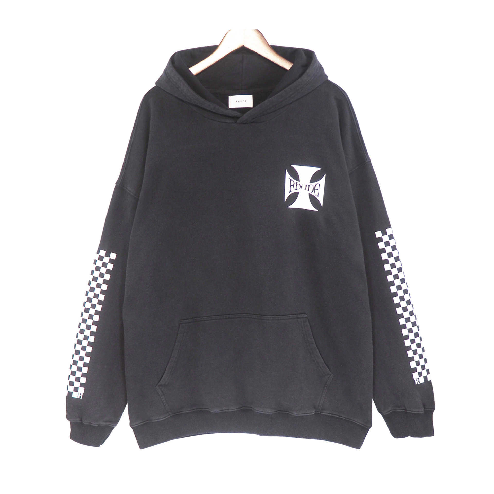 Men' Hoodie Crewneck Sweatshirt 2023 New Fashion Brand Rhude New American Washed Chessboard Pattern Print Casual Hip Hop Street Skateboard Sweatshirt, Black
Men' Hoodie Crewneck Sweatshirt 2023 New Fashion Brand Rhude New American Washed Chessboard Pattern Print Casual Hip Hop Street Skateboard Sweatshirt, Black