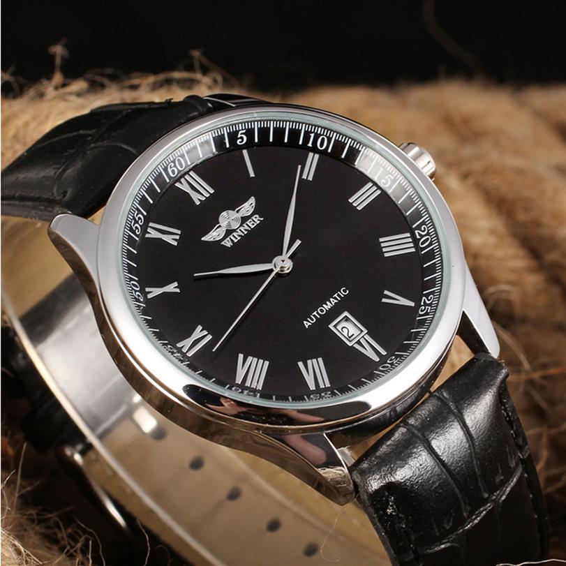 Winner Rotating Bezel Sport Design Leather Band Men Watches Top Brand Luxury Automatic Black Fashion Casual Watch Clock Relogio SL347U
Winner Rotating Bezel Sport Design Leather Band Men Watches Top Brand Luxury Automatic Black Fashion Casual Watch Clock Relogio SL347U