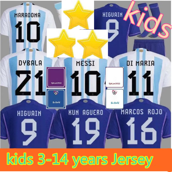 3 Star 2022 kids Argentina soccer Jersey ROMERO DYBALA AGUERO Maradona football shirt 22 23 children sets uniform with socks di maria camiseta de fu
3 Star 2022 kids Argentina soccer Jersey ROMERO DYBALA AGUERO Maradona football shirt 22 23 children sets uniform with socks di maria camiseta de fu