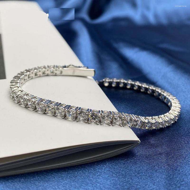 Link Bracelets Real Moissanite Bracelet For Women SS925 Sterling Silver 4mm Diamonds Bangles Chains With GRA Certificate Fine Jewelry
Link Bracelets Real Moissanite Bracelet For Women SS925 Sterling Silver 4mm Diamonds Bangles Chains With GRA Certificate Fine Jewelry