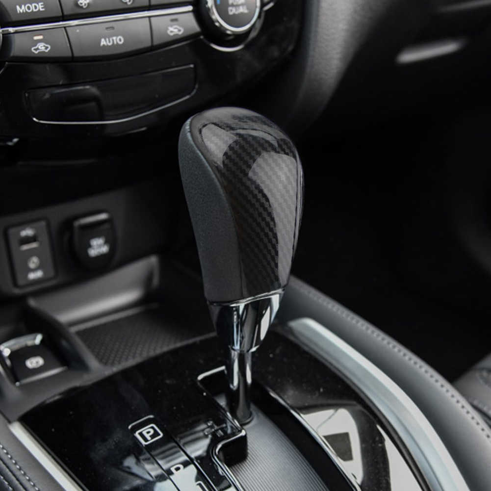 Car Gear Head Trim for Nissan X-trail XTrail T32 Rogue 2014-2020 Car Gear Head Shift Knob Cover Gear Shift Handle Ball Collars