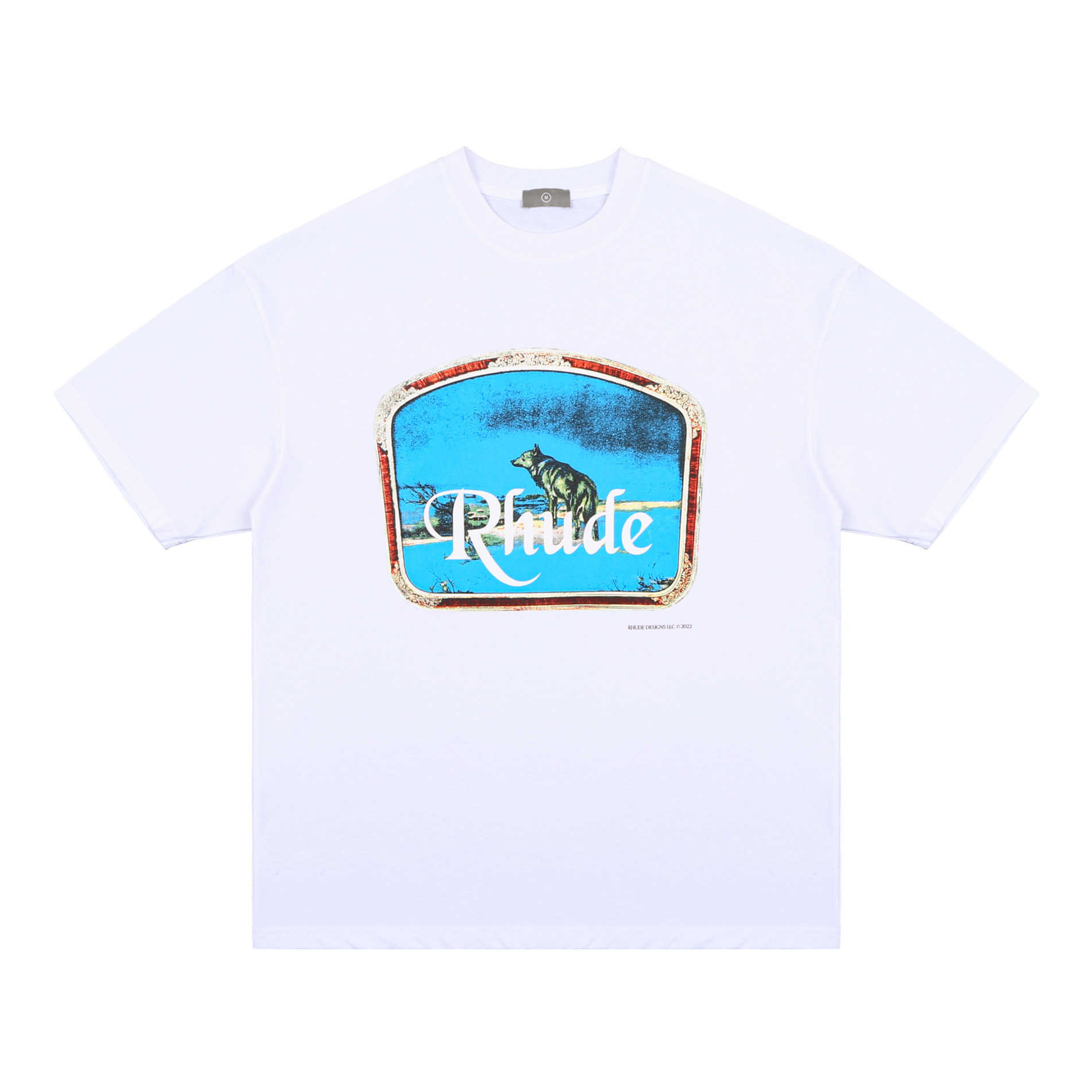 Men's t Shirt 2023 New Fashion Brand Rhude Summer Street Solitary Wolf Print and Women's Loose Round Neck Casual Couple Short Sleeve, Black
Men's t Shirt 2023 New Fashion Brand Rhude Summer Street Solitary Wolf Print and Women's Loose Round Neck Casual Couple Short Sleeve, Black