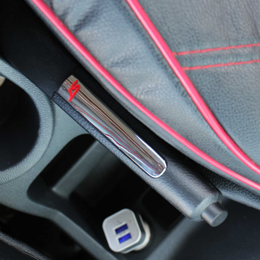 2025 new Car Styling Interior ABS Chrome Hand Brake Protection Trim Handbrake Cover Sticker for Ford Fiesta 7 2009 2010 2011 2012 2013