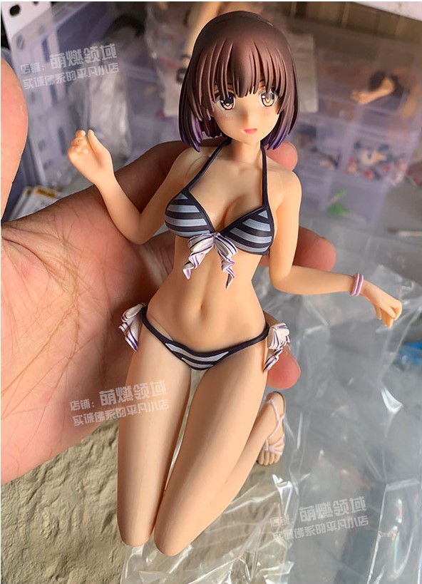 Miniatures Toys 18cm Anime Figure How to Raise A Boring Girlfriend Kato Megumi Swimsuit Ver. PVC Action Figure Hentai figure Toy Brinquedos