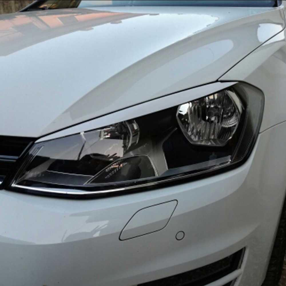 2025 new 2 pcs headlights eyebrow eyelids ABS chrome trim for VW Golf 7 GTI car styling