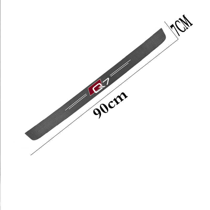 2025 new Car trunk decorative protective stickers High-quality carbon fiber fabric For Audi A3 A4 A5 A6 A7 A8 Q3 Q5 Q7 Q8 accessories