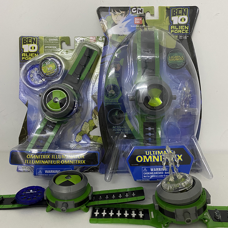 Decompression Toy Ben10 Omnitrix Watch Japan Projector Watch DAI Genuine Watches Action Figure Toy Style Model Toy Doll Children Gift