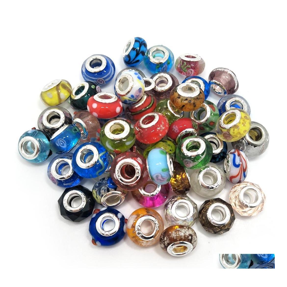 Glass Brand Mix Styles 925 Stering Cord Big Hole Loose Beads Fit European Pandora Jewelry Diy Bracelet Charms 50Pcs Per Lot Drop Deli Dhugn
Glass Brand Mix Styles 925 Stering Cord Big Hole Loose Beads Fit European Pandora Jewelry Diy Bracelet Charms 50Pcs Per Lot Drop Deli Dhugn