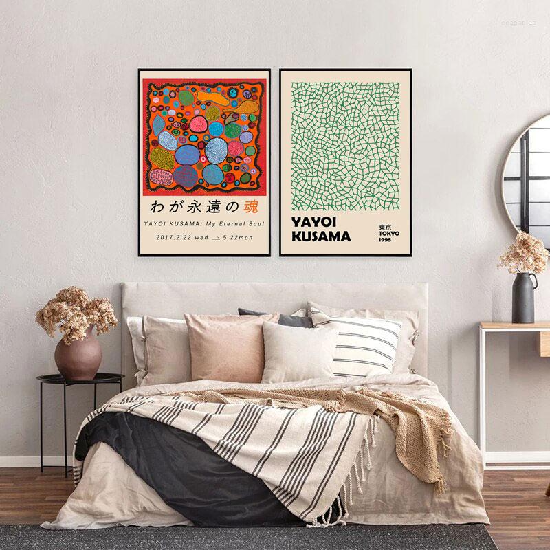 Paintings Yayoi Kusama Abstract Posters And Prints Picture Collection Nordic Gallery Wall Art Canvas Painting For Modern Living Room Decor