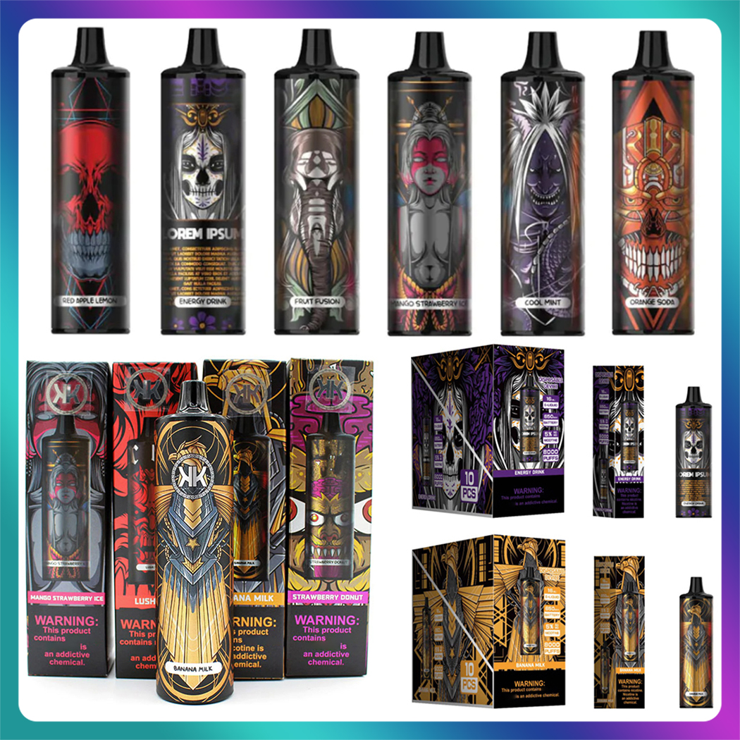Authentic KK Energy 8000 Puff Disposable E cigarettes 8000 Puffs Vape Pen 16ml Pre-filled Mesh Coil Pods 650mAh Rechargeable Battery Vaporizers vapes
Authentic KK Energy 8000 Puff Disposable E cigarettes 8000 Puffs Vape Pen 16ml Pre-filled Mesh Coil Pods 650mAh Rechargeable Battery Vaporizers vapes