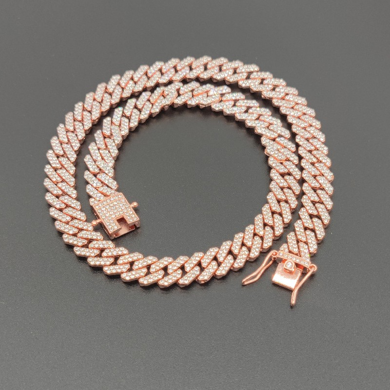 12mm Hip Hop full diamonds rhombus Cuban link chains necklaces mens designer jewelry pendant pearl necklace rose gold silver chain womens pendants unisex jewellery
12mm Hip Hop full diamonds rhombus Cuban link chains necklaces mens designer jewelry pendant pearl necklace rose gold silver chain womens pendants unisex jewellery