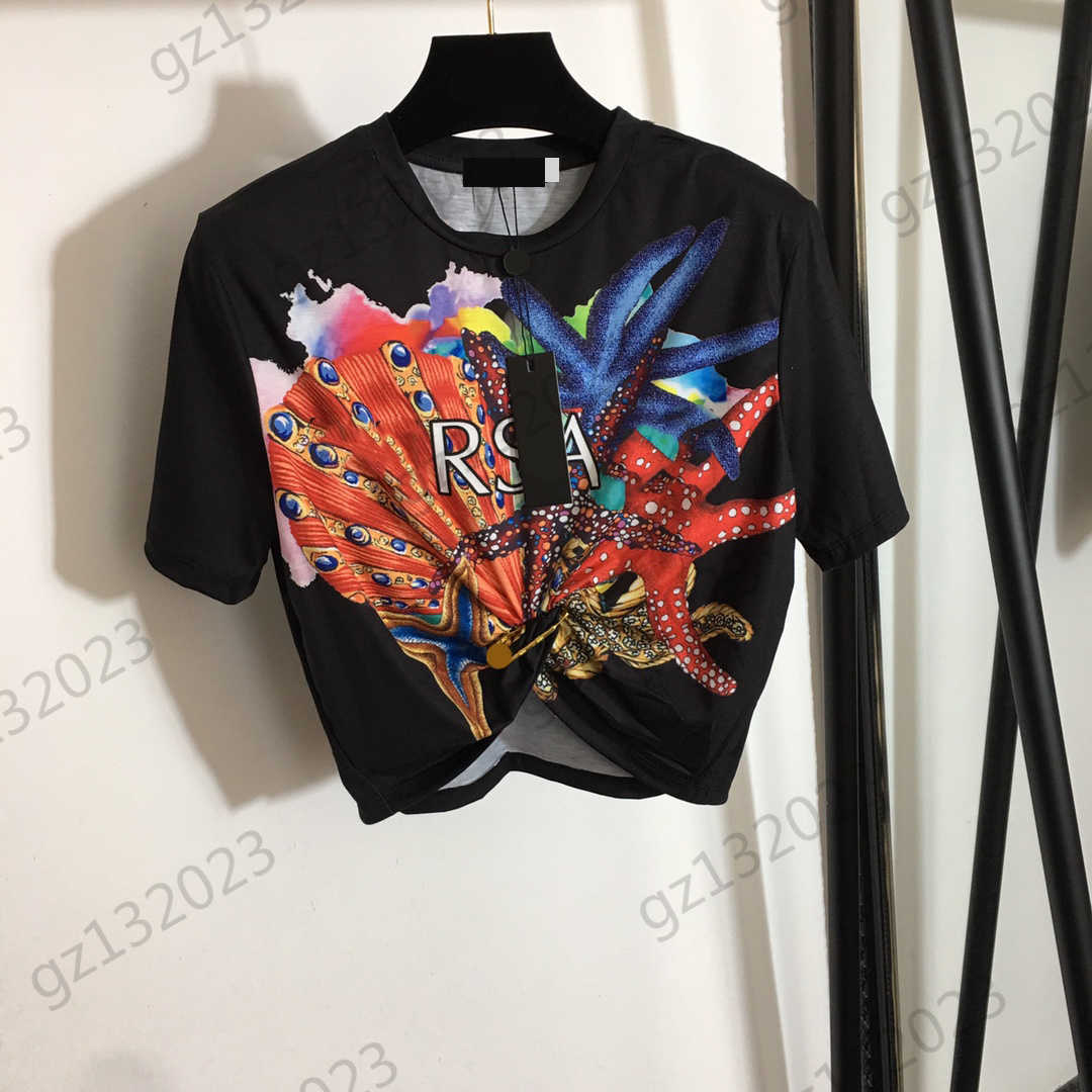 Womens Clothes T-shirts Colorful Starfish Print Short Sleeves Pullover Tops Pin Collect Waist Crop Tees Fashion Brand Women Clothing, 15
Womens Clothes T-shirts Colorful Starfish Print Short Sleeves Pullover Tops Pin Collect Waist Crop Tees Fashion Brand Women Clothing, 15