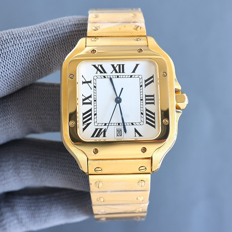 40mm Square Mens Watches Geneva Genuine Stainless Steel Mechanical Watches Case and Bracelet tank Luxury Date Watch Male Wristwatches Montre De Luxe waterproof
40mm Square Mens Watches Geneva Genuine Stainless Steel Mechanical Watches Case and Bracelet tank Luxury Date Watch Male Wristwatches Montre De Luxe waterproof