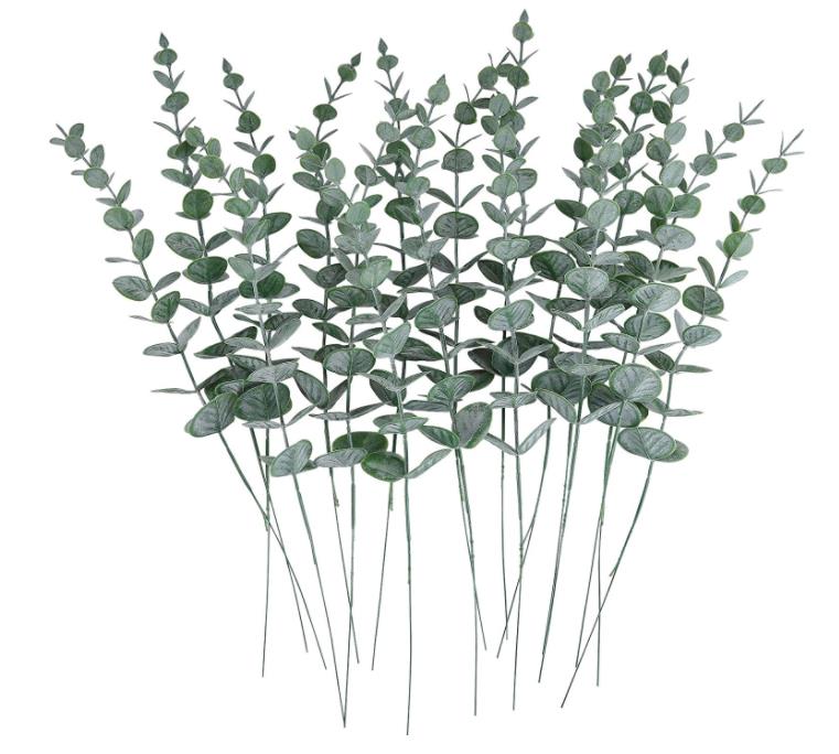 Eucalyptus Stems Decor Artificial Eucalyptus Leaves Faux Greenery Branches for Wedding Centerpiece Flower Floral Arrangement Farmhouse Home Decoration, Artificial plants
Eucalyptus Stems Decor Artificial Eucalyptus Leaves Faux Greenery Branches for Wedding Centerpiece Flower Floral Arrangement Farmhouse Home Decoration, Artificial plants