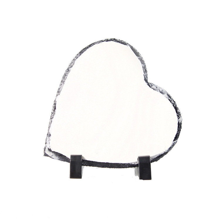 Sublimation Blank Slate Rock Stone Po Frame Heat Transfer Rectangular Picture Frame with Display Holder Rock Po Plaque DIY8541867