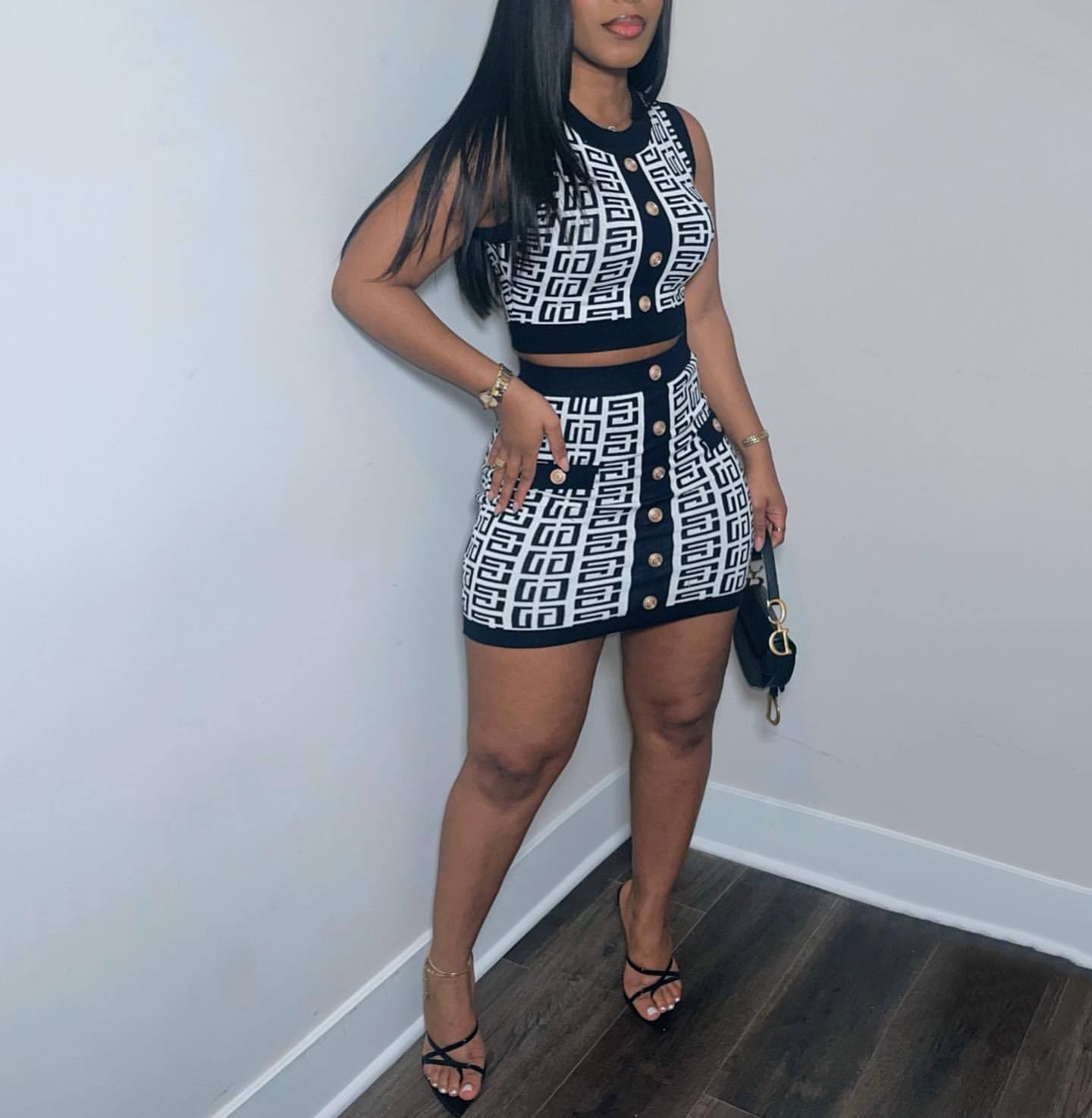 Spring Summer Sexy Womens Sweaters and Skirts Knits 2 Pieces Dress Se Bodycon Skirt Sets Girls Tees Sweater Mujer Jogger Party Two Piece Set Dresses