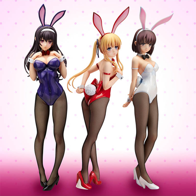 Decompression Toy Freeing Saekano How to Raise a Boring Girlfriend Eriri Kasumigaoka Megumi Bunny Girl PVC Action Figure Anime Figure Toys D