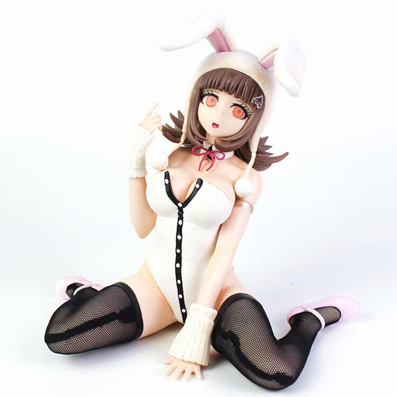 Decompression Toy Anime Danganronpa Figure Chiaki Nanami Kirigiri Kyouko Bunny Girl PVC Action Figure statue Adult Collection Model Toys Gif