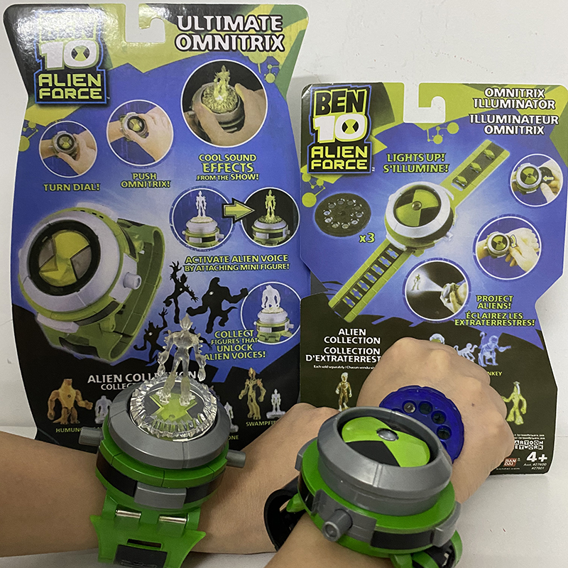 Decompression Toy Ben10 Omnitrix Watch Japan Projector Watch DAI Genuine Watches Action Figure Toy Style Model Toy Doll Children Gift