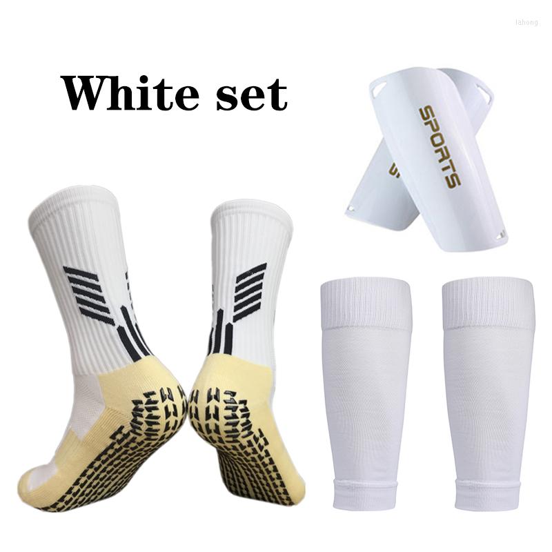 Knee Pads 1 Kits Hight Elasticity Shin Guard Sleeves For Adults Kids Soccer Grip Sock Professional Legging Cover Sports Protective