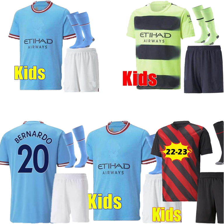 2022 2023 kids SOCK kit SOCCER JERSEYS GREALISH STERLING MANS HAALAND CITIES MAHREZ fans version DE BRUYNE FODEN 2022/23 football tops shirt sets uniform, Blue
2022 2023 kids SOCK kit SOCCER JERSEYS GREALISH STERLING MANS HAALAND CITIES MAHREZ fans version DE BRUYNE FODEN 2022/23 football tops shirt sets uniform, Blue