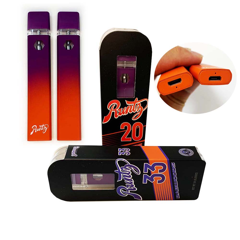 Runty Dabwoods Disposable Vape Pens 280mah Rechargeable Battery 1.0ml Empty Vaporizer Pods Ceramic Coil Cartridges E cigarettes carts with packaging 10 flavors
Runty Dabwoods Disposable Vape Pens 280mah Rechargeable Battery 1.0ml Empty Vaporizer Pods Ceramic Coil Cartridges E cigarettes carts with packaging 10 flavors