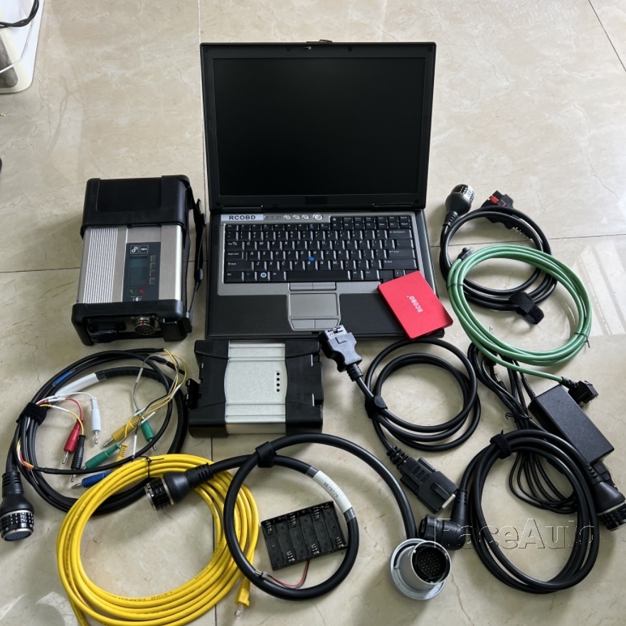 2024 diagnostic tool mb star c5 for bmw icom next laptop d630 4g with 2in1 2tb ssd super ready to work