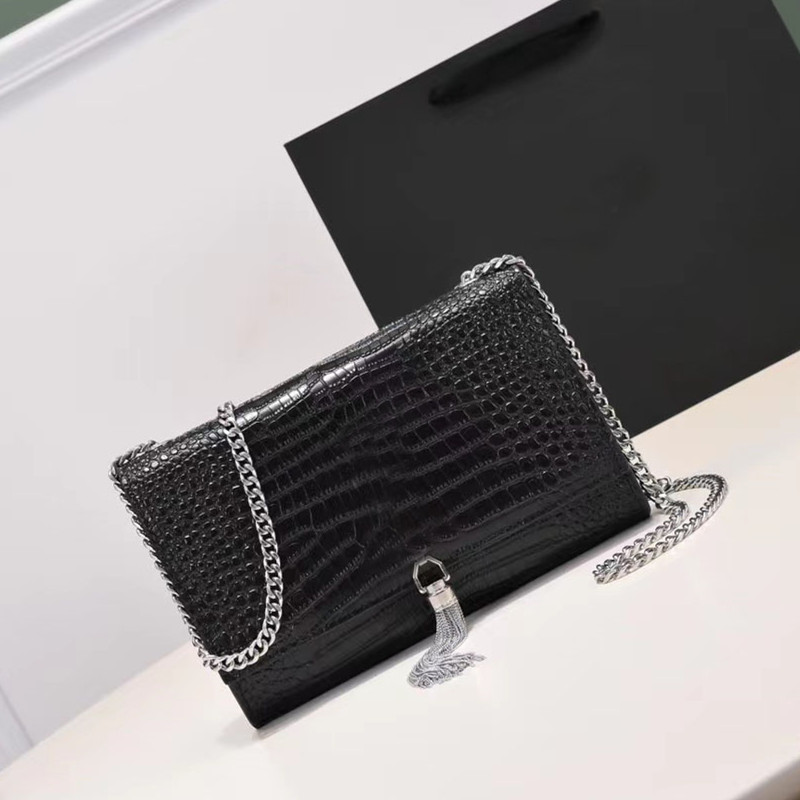 Designer KATE Shoulder Bags Handbags Latest style fashion Bag Genuine Leather aligator Messenger Bag Women, Black:gold hardware
Designer KATE Shoulder Bags Handbags Latest style fashion Bag Genuine Leather aligator Messenger Bag Women, Black:gold hardware